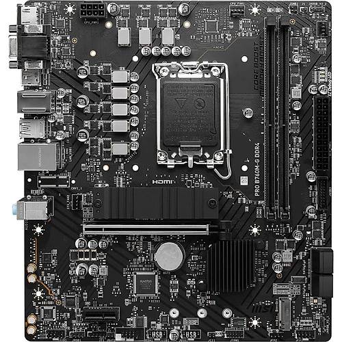 MSI PRO B760M-G DDR4 SOKET 1700 DDR4 4800(OC) PCI-E M.2 USB3.2 HDMIDPVGA 1X 2.5G LAN MATX