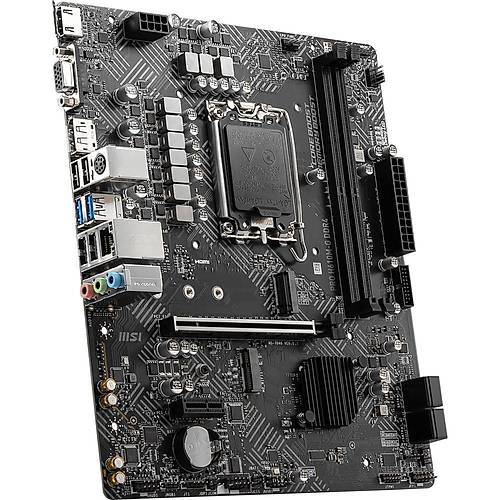 MSI MB PRO H610M-G DDR4 SOKET 1700 DDR4 3200(OC) PCI-E GEN 4 ,M.2 USB3.2 1X 1G LAN MATX