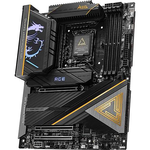 MSI MB MEG Z890 ACE SOKET 1851 DDR5 9200MHZ(OC) USB 20GBPS 5XM.2 2XTB4 HDMI DISPLAY 10G LAN WIFI7 ATX