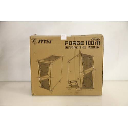 MSI MAG FORGE 100M 2x120mm RGB 1x120mm Fanl� Siyah ATX Gaming Kasa (Outlet - Te�hir / Orijinal K�p�ks�z)