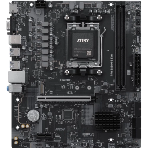 MSI MB PRO B850M-E EVO AM5 DDR5 8200MHZ(OC) HDMI VGA M.2 USB 5Gbs 2.5G LAN mATX