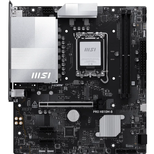 MSI MB PRO H810M-B SOKET 1851 DDR5 6500 MHZ(OC) 1XM.2 USB 10GBPS HDMI DP 2.5G LAN MATX