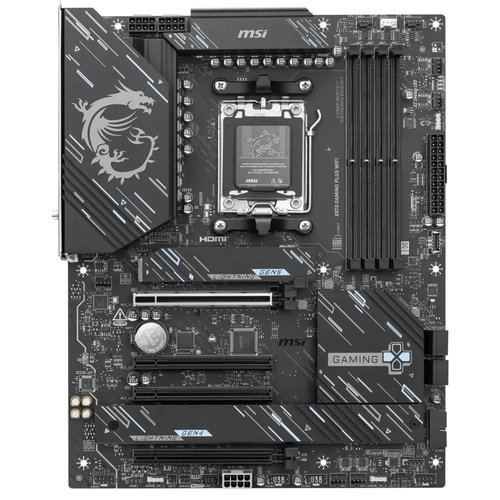 MSI MB X870 GAMING PLUS WIFI AM5 DDR5 8200MHZ(OC) 3X M.2 USB4 HDMI 5G LAN WIFI 7 RGB ATX