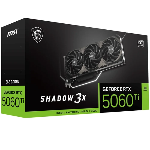 MSI GeForce RTX 5060 Ti 8G SHADOW 3X OC CLASSIC GDDR7 128Bit PCIe 5.0 3xDP 1xHDMI Ekran Kart�