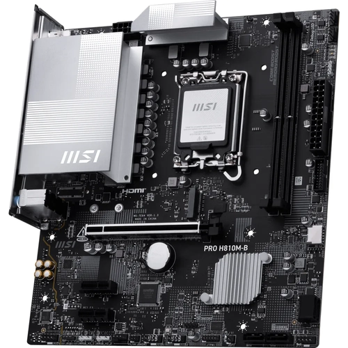 MSI MB PRO H810M-B SOKET 1851 DDR5 6500 MHZ(OC) 1XM.2 USB 10GBPS HDMI DP 2.5G LAN MATX