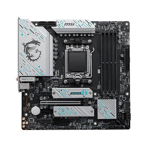 MSI MB B650M GAMING PLUS WIFI AM5 DDR5 7200MHZ(OC) HDMI DP M.2 USB3.2 2.5G LAN WI-FI 6E MATX