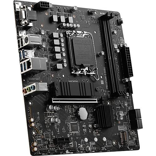 MSI PRO B760M-G DDR4 SOKET 1700 DDR4 4800(OC) PCI-E M.2 USB3.2 HDMIDPVGA 1X 2.5G LAN MATX