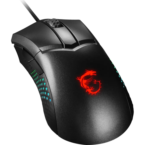 MSI GG CLUTCH GM51 LIGHTWEIGHT 75 GRAM ESPORTS GAMING MOUSE MAX 26000 DPI 1MS PIXART PMW-3395 OPTIK SENSOR OMRON SWITCH RGB LED MYST
