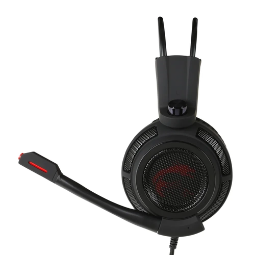 MSI GG DS502 GAMING HEADSET 7.1 CEVRESEL SES 2X40MM SURUCU KIRMIZI DRAGON LED AYDINLATMA KABLO KUMANDA MIKROFON 2M ORGU KABLO USB BA