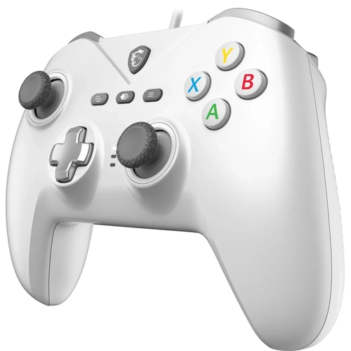MSI GG FORCE GC200 WHITE BEYAZ OYUN KOLU KABLOLU PC/ANDROID 8+ DESTEGI CIFT TITRESIM MOTORU 2M