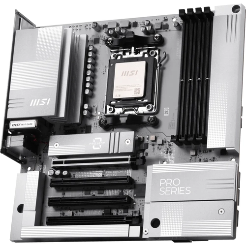 MSI MB PRO B850M-A WIFI PZ AM5 DDR5 8200MHZ(OC) 4X PCI-E X16 HDMI DP 2X M.2 USB 10GBS 5G LAN WI-FI 7 MATX