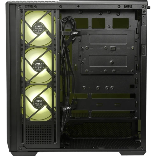 MSI MAG PANO 130R PZ TEMPERLI CAM 3X120MM REVERSE ARGB 1X120MM ARGB FAN ATX PANORAMIK GAMING BILGISAYAR KASASI