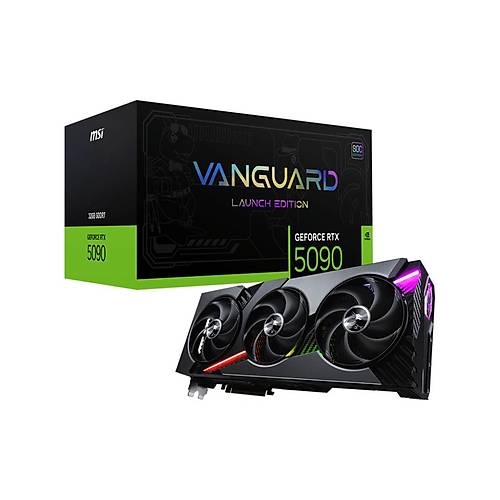 MSI VGA GEFORCE RTX 5090 32G VANGUARD SOC LAUNCH EDITION RTX5090 32GB GDRR7 512B DX12 PCIE 5.0 X16 (3XDP 1XHDMI)