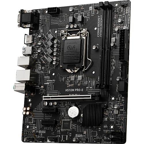 MSI H510M PRO-E SOKET 1200 DDR4 3200 PCI-E GEN 4 USB3.2 1X 1G LAN MATX