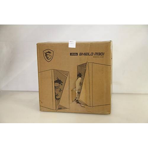 MSI MAG SHIELD M301 1x120mm Fanl� Siyah Micro ATX Gaming Kasa (Outlet - Kutusu Hasarl� / Yan Kapak Darbeli)