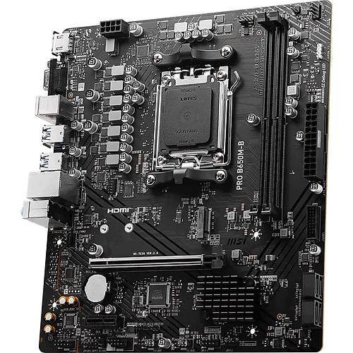 MSI MB PRO B650M-B AM5 DDR5 6800MHZ(OC) HDMI VGA M.2 USB3.2 2.5G LAN MATX
