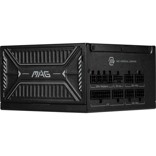 MSI PSU MAG A850GLS PCIE5 850W 80+ GOLD ATX 3.1 PCIE 5.1 2X 12V-2X6 POWER SUPPLY