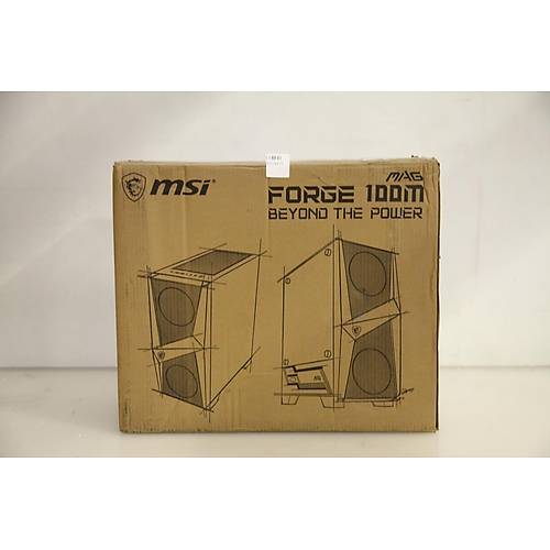 MSI MAG FORGE 100M 2x120mm RGB 1x120mm Fanl� Siyah ATX Gaming Kasa (Outlet - Te�hir)