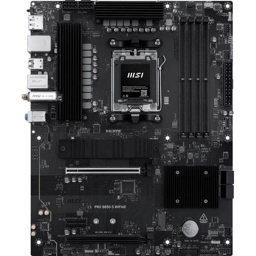 MSI MB PRO B850-S WIFI6E AM5 DDR5 8200MHZ(OC) HDMI DP 2X M.2 USB 10GBS 2,5G LAN WI-FI 6E ATX