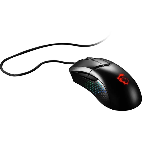 MSI GG CLUTCH GM51 LIGHTWEIGHT 75 GRAM ESPORTS GAMING MOUSE MAX 26000 DPI 1MS PIXART PMW-3395 OPTIK SENSOR OMRON SWITCH RGB LED MYST