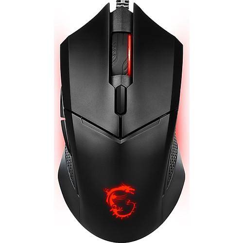 MSI GG CLUTCH GM08 GAMING MOUSE 4.200 DPI PIXART PAW3519 OPTIK SENSOR RED LED 1.8M KABLO AYARLANABILIR AGIRLIK ALTIN KAPLAMA USB BAG