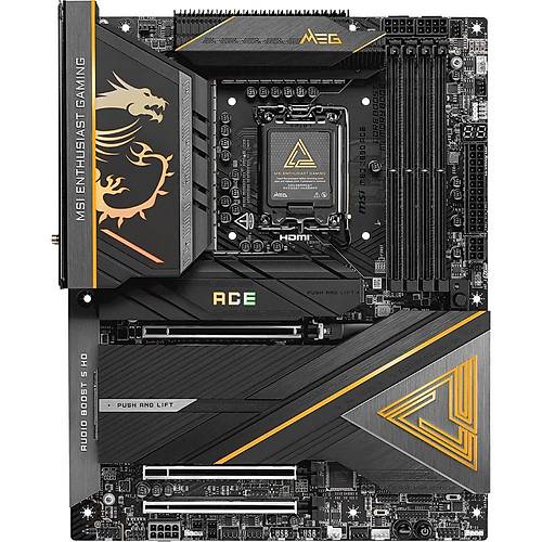 MSI MB MEG Z890 ACE SOKET 1851 DDR5 9200MHZ(OC) USB 20GBPS 5XM.2 2XTB4 HDMI DISPLAY 10G LAN WIFI7 ATX