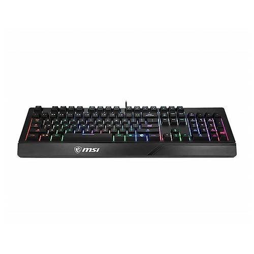 MSI GG VIGOR GK20 UK GAMING KEYBOARD RAINBOW ARKA AYDINLATMA ANTIGHOSTING MEMBRAN SIVI DOKULMESINE DAYANIKLI OYUNCU KLAVYESI TURKCE