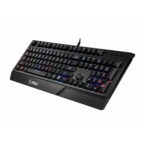 MSI GG VIGOR GK20 UK GAMING KEYBOARD RAINBOW ARKA AYDINLATMA ANTIGHOSTING MEMBRAN SIVI DOKULMESINE DAYANIKLI OYUNCU KLAVYESI TURKCE