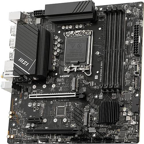 MSI PRO B760M-A WIFI SOKET 1700 DDR5 6800(OC) PCI-E M.2 USB3.2 HDMIDP 1X 2.5G LAN WI-FI 6E MATX