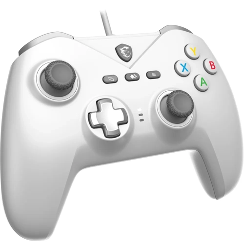 MSI GG FORCE GC200 WHITE BEYAZ OYUN KOLU KABLOLU PC/ANDROID 8+ DESTEGI CIFT TITRESIM MOTORU 2M