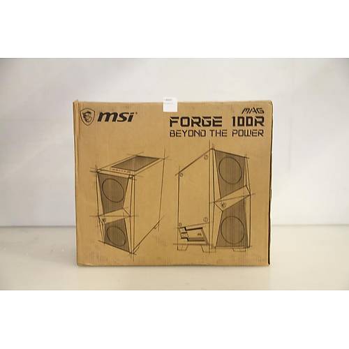 MSI MAG FORGE 100R 2x120mm ARGB 1x120mm Fanl� Siyah ATX Gaming Kasa (Outlet - Te�hir)