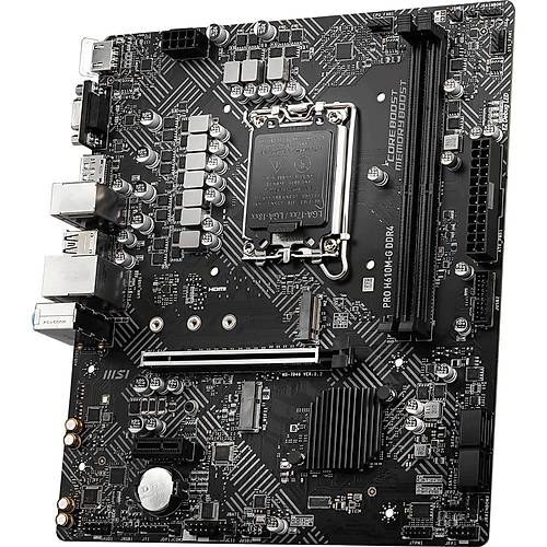 MSI MB PRO H610M-G DDR4 SOKET 1700 DDR4 3200(OC) PCI-E GEN 4 ,M.2 USB3.2 1X 1G LAN MATX