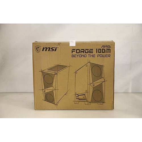 MSI MAG FORGE 100M 2x120mm RGB 1x120mm Fanl� Siyah ATX Gaming Kasa (Outlet - Te�hir)