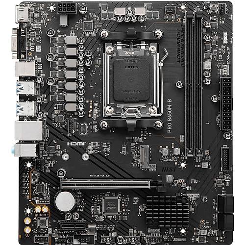 MSI MB PRO B650M-B AM5 DDR5 6800MHZ(OC) HDMI VGA M.2 USB3.2 2.5G LAN MATX