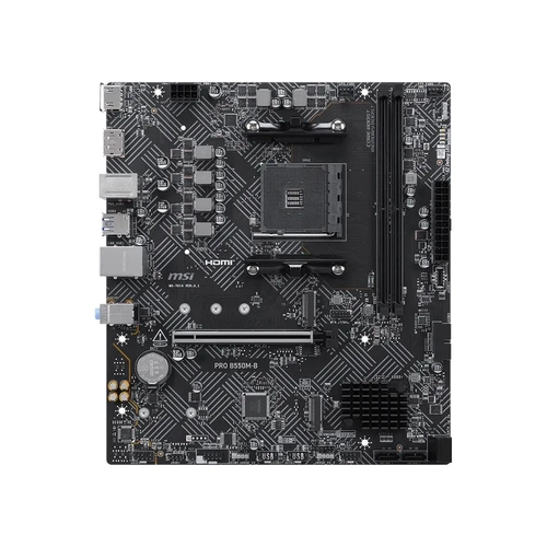 MSI MB PRO B550M-B AM4 DDR4 4600(OC) HDMI DP 2x M.2 USB 5Gbps mATX