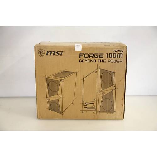 MSI MAG FORGE 100M 2x120mm RGB 1x120mm Fanl� Siyah ATX Gaming Kasa (Outlet - Te�hir)