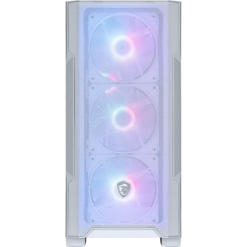 MSI MAG FORGE M100R WHITE TEMPERLI CAM 3X120MM 1X120MM ARGB FAN MATX GAMING BILGISAYAR KASASI