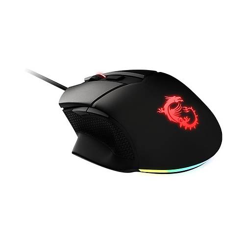 MSI GG CLUTCH GM20 ELITE GAMING MOUSE 6.400 DPI PIXART PAW3309 OPTIK SENSOR RGB LED 2.0M KABLO AYARLANABILIR AGIRLIK USB BAGLANTI OY