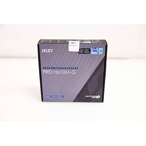 MSI PRO H610M-G DDR5 5600 MHz (OC) M.2x1 USB 3.2 VGA HDMI DP mATX (Outlet - Te�hir)