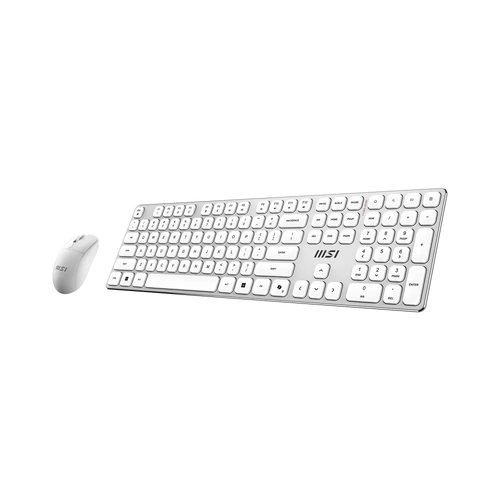 MSI Forge K210 White Combo TR Kablosuz Klavye Mouse Set