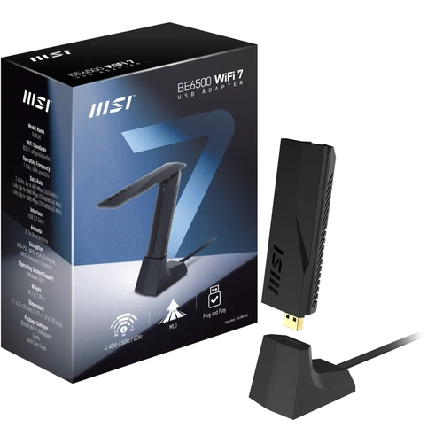 MSI NETWORK BE6500 WIFI 7 USB ADAPTER