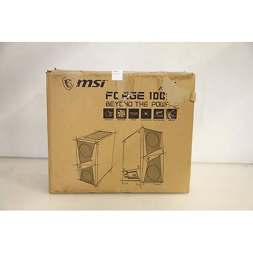 MSI MAG FORGE 100R 2x120mm ARGB 1x120mm Fanl� Siyah ATX Gaming Kasa (Outlet - Te�hir)