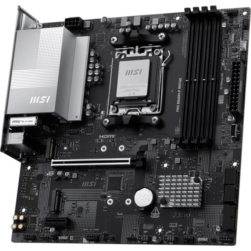 MSI MB PRO B840M-P WIFI6E AM5 DDR5 8000MHZ(OC) HDMI ,2X M.2 USB 5 GBS 2.5G LAN WI-FI 6E MATX