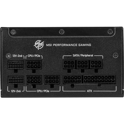 MSI PSU MPG A850GS PCIE5 850W 80+ GOLD ATX 3.1 PCIE 5.1 12V-2X6 POWER SUPPLY