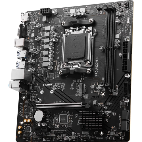 MSI MB PRO A620M-B AM5 DDR5 6800MHZ(OC) HDMI VGA M.2 USB3.2 JARGB_V2 MATX