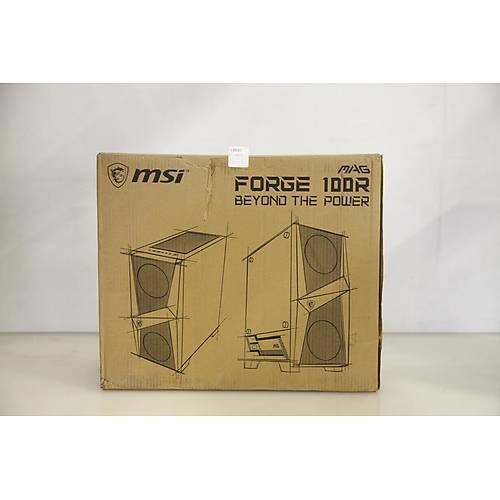 MSI MAG FORGE 100R 2x120mm ARGB 1x120mm Fanl� Siyah ATX Gaming Kasa (Outlet - Te�hir)