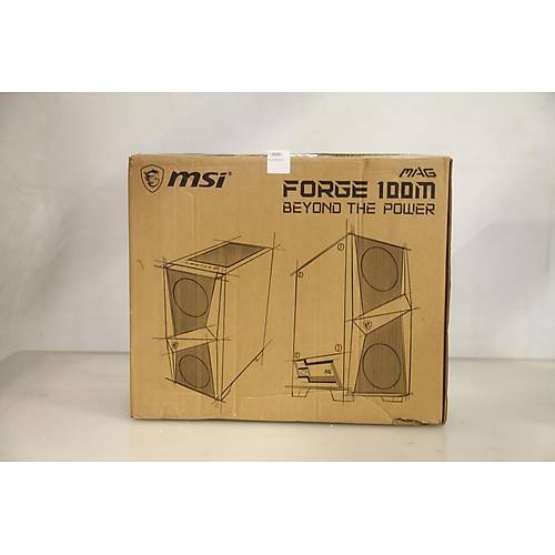 MSI MAG FORGE 100M 2x120mm RGB 1x120mm Fanl� Siyah ATX Gaming Kasa (Outlet - Te�hir)