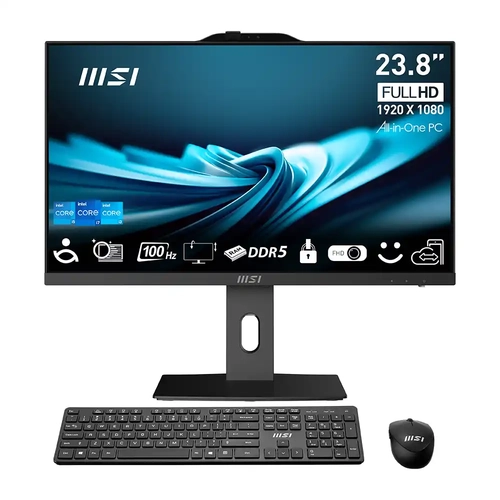 MSI PRO AP242P 14M-886XTR 23.8 FHD (1920X1080) I7-14700 16GB DDR5 1TB SSD FDOS SIYAH AIO PC