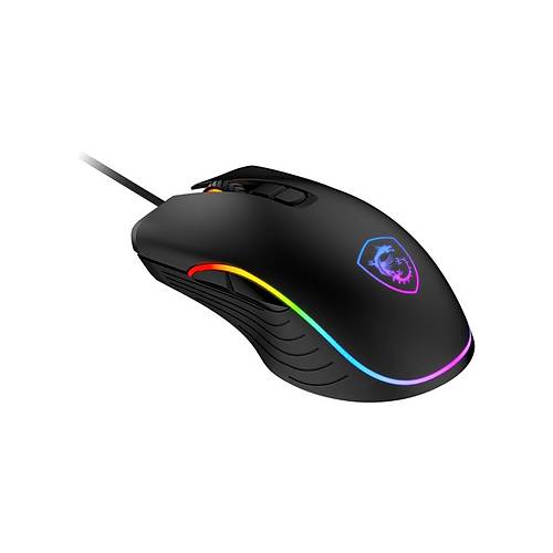 MSI GG FORGE GM300 GAMING MOUSE MAX 7200 DPI 118GR 1,5m KABLO OPTIK SENSOR MICRO SWITCH RGB LED OYUNCU FARESI