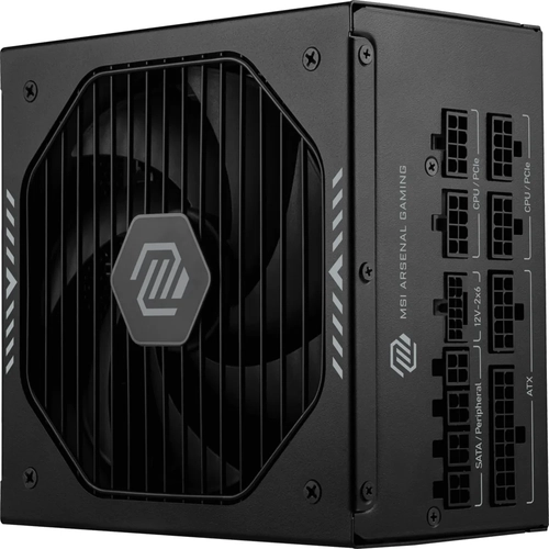 MSI PSU MAG A850GLS PCIE5 850W 80+ GOLD ATX 3.1 PCIE 5.1 2X 12V-2X6 POWER SUPPLY